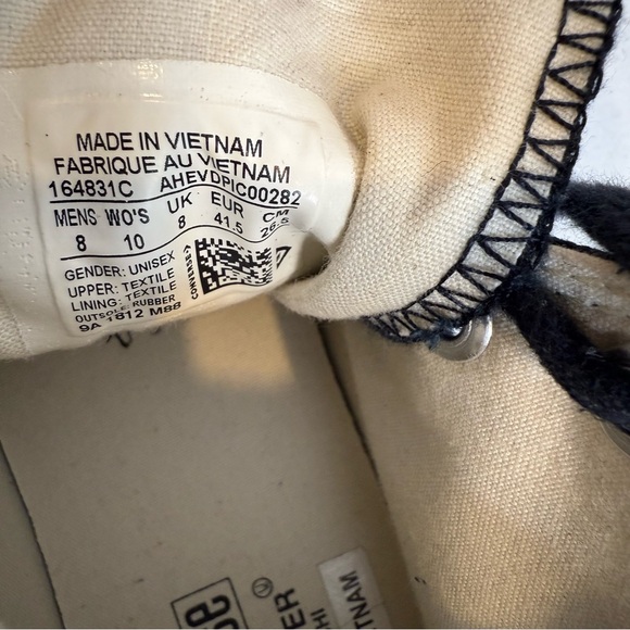 Converse Black All Star x Undercover Chuck Taylor New Warriors 70 Hi. Size  8 - Picture 13 of 16